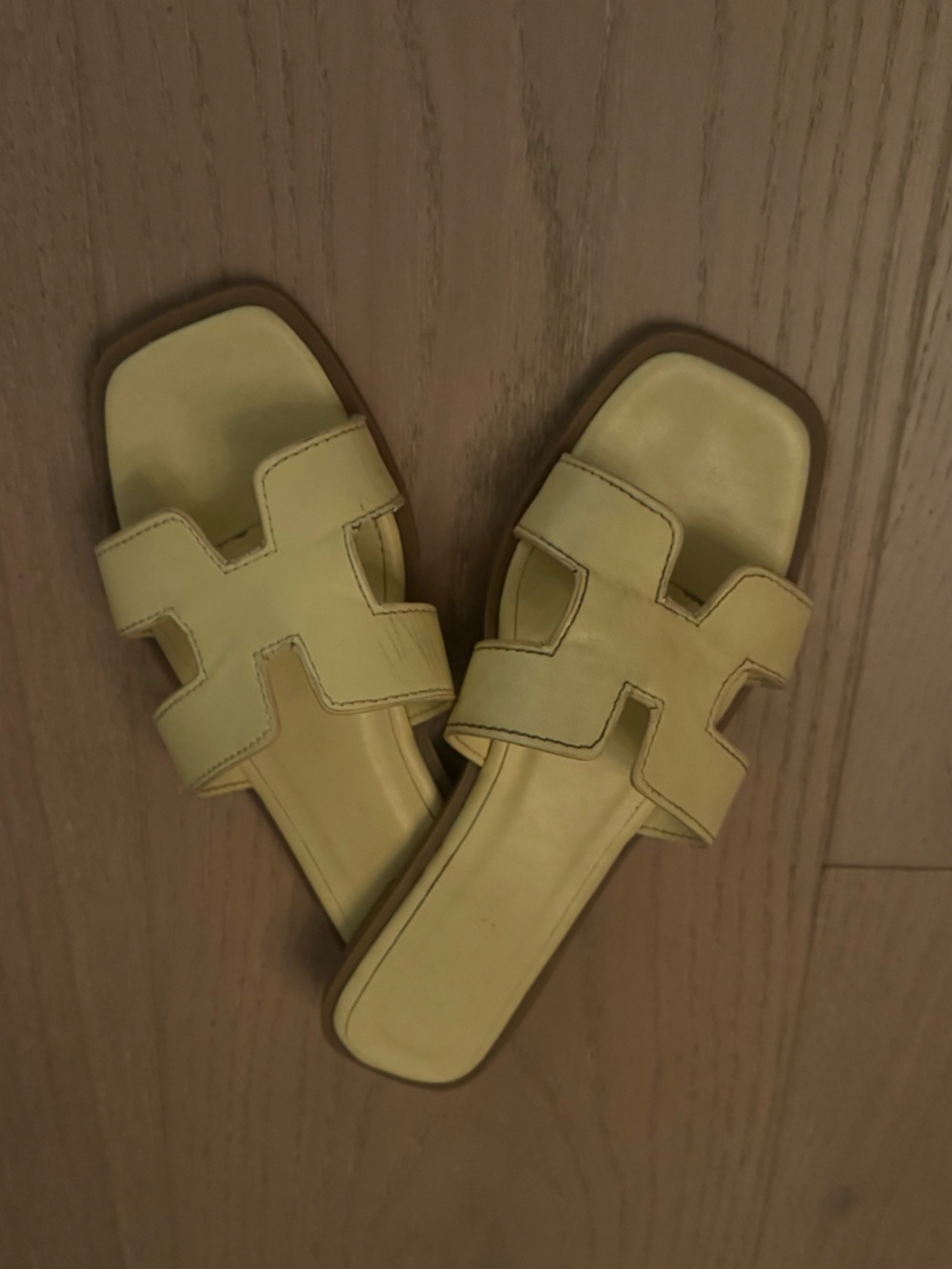 VICI Women's Yellow Slide Sandals